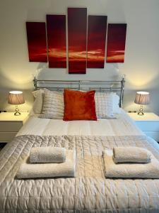 Central York Apartment - Skeldergate YO1客房内的一张或多张床位