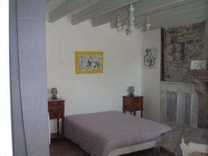 Ένα ή περισσότερα κρεβάτια σε δωμάτιο στο Chambre d'hôte du Plessis