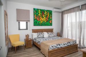 Ένα ή περισσότερα κρεβάτια σε δωμάτιο στο Entire Appartment - Pereybere, Grand Baie +69 φωτογραφίες