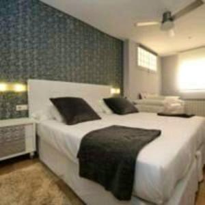 Habitación de hotel con 2 camas en un dormitorio en 3 bedrooms house with wifi at Castelseras, en Castelserás