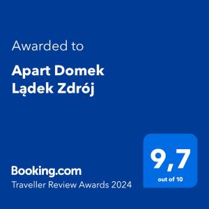 Zdjęcie z galerii obiektu Apart Domek Lądek Zdrój w mieście Lądek-Zdrój