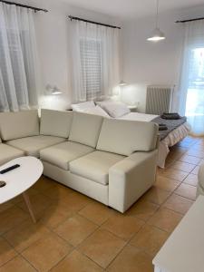 Χώρος καθιστικού στο Nr1 White appartment w Luxury BA between Train St. and DT
