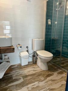 Ett badrum på Apelles Butik Otel