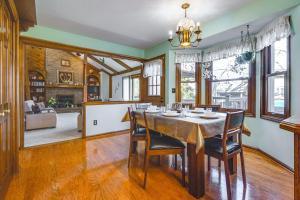 a dining room with a table and chairs at Spacious Ohio Home about 12 Mi to Downtown Columbus in Worthington