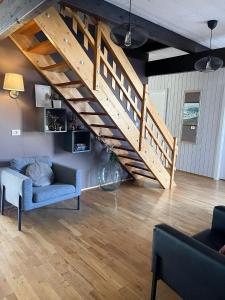 Posezení v ubytování Haukaberg House