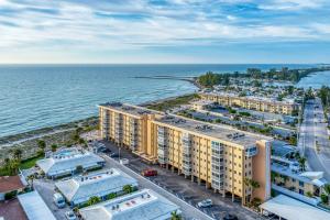 an aerial view of a building next to the ocean at San Marco 5th Floor with Private Beach in Venice