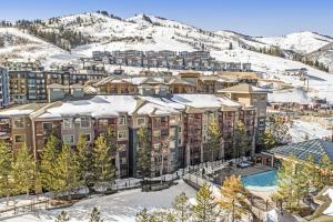 an aerial view of a resort in the snow at Canyons Westgate Resort #4506 in Park City