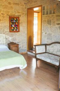 Ένα ή περισσότερα κρεβάτια σε δωμάτιο στο One bedroom property with shared pool at Pontevedra 2 km away from the beach