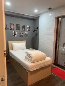 Postelja oz. postelje v sobi nastanitve Soso Hostel