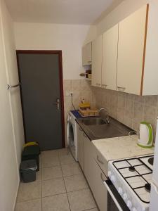 Kuchyň nebo kuchyňský kout v ubytování Apartments Gorenjka