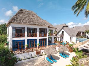 an aerial view of the villa with the swimming pool at Zanzibella Hotel & SPA in Kiwengwa +151 photos