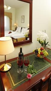 Posteľ alebo postele v izbe v ubytovaní Hotel Mignon