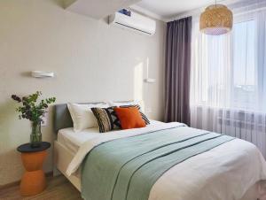 Ένα ή περισσότερα κρεβάτια σε δωμάτιο στο Modern apartment in Golden Square