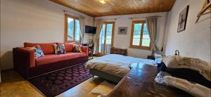 Postel nebo postele na pokoji v ubytování Miramont Horse Trekking Hostel