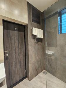Koupelna v ubytování Hotel Kumkum