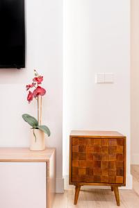 TV/Unterhaltungsangebot in der Unterkunft Chueca I calle Farmacia 1BR 1BH