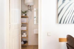Koupelna v ubytování Apartament Clot 1