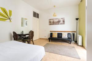 Postel nebo postele na pokoji v ubytování Apartament Clot 1