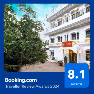 a hotel review of the traveller review awards at Zostel Pushkar in Pushkar