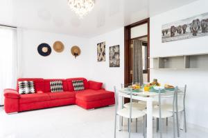 Posezení v ubytování Nice apartment in the heart of Las Americas