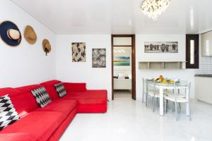 Posezení v ubytování Nice apartment in the heart of Las Americas