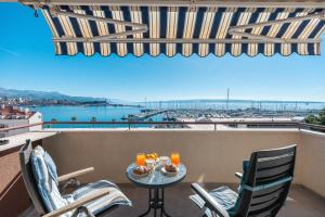 Balkón alebo terasa v ubytovaní Luxury residence Adriatic Pearl