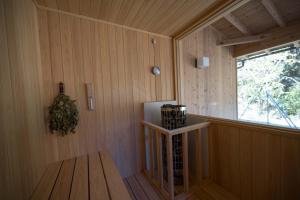 Eldhús eða eldhúskrókur á 横川温泉湯殿ととのゆ