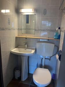 Ένα μπάνιο στο Le charme d'une chaumière typiquement bretonne