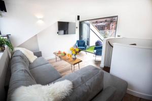 Posezení v ubytování City SuperHost: Luxury Deansgate Townhouse