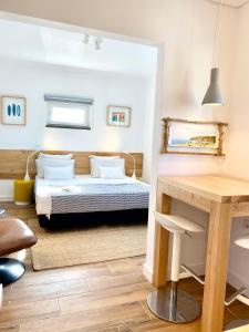 Ένα ή περισσότερα κρεβάτια σε δωμάτιο στο Ana Maria Studio