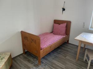 Rúm í herbergi á Haus Olympia