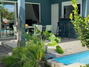 Zahrada ubytování Villa Jalna Zamana 2 chambres piscine privée jardin