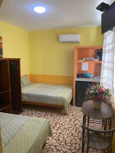 Postel nebo postele na pokoji v ubytování Hotel Las Salinas