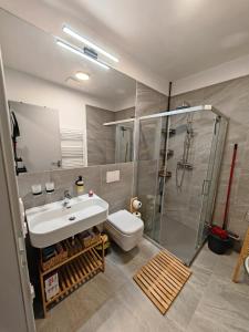 Ένα μπάνιο στο Apartmán Kluge Rudník