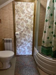 マイコリチンにあるGostynna Hataのバスルーム(シャワー、トイレ付)