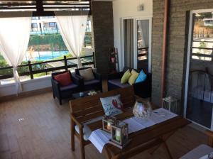 Posezení v ubytování Iris Apartments