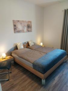 Posteľ alebo postele v izbe v ubytovaní Ferienhaus Alegria