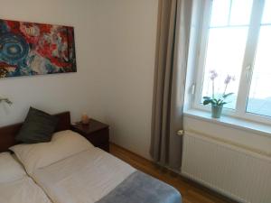 Posteľ alebo postele v izbe v ubytovaní Ferienhaus Alegria