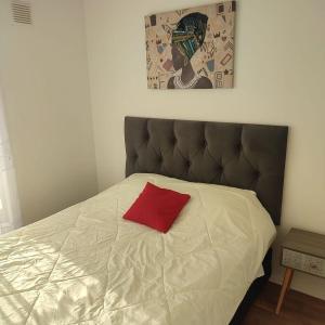 Postel nebo postele na pokoji v ubytování Wiracocha departamento
