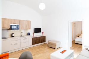 Posteľ alebo postele v izbe v ubytovaní Vienna Stay Apartments Belvedere