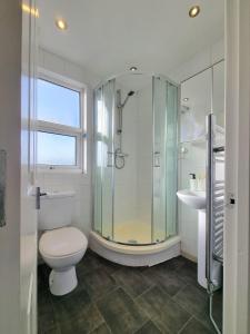 ロンドンにあるThe Loftのバスルーム(シャワー、トイレ、シンク付)