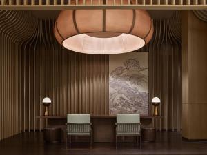 Χώρος καθιστικού στο Banyan Tree Suzhou Shishan