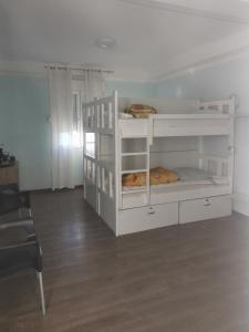 um quarto com 2 beliches num quarto em High Hostel em Budva