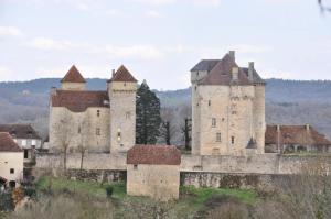 an old castle on top of a hill at Gîte de France Gîte de la barbacane 3 épis - Gîte de France 5 personnes MAE-8884 in Curemonte +9 photos