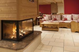 Istumisnurk majutusasutuses Etoile des Neiges Hôtel et Piscine