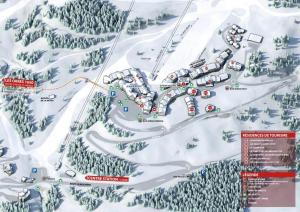 - une carte de la station de ski dans l'établissement Résidence Les Colchiques - 2 Pièces pour 6 Personnes 604, aux Orres
