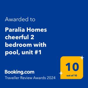 Fotografie z fotogalerie ubytování Paralia Homes cheerful 2 bedroom with pool, unit #1 v destinaci Kriopigi