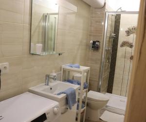 Koupelna v ubytování Apartmán - Café Princ pod Hradem WiFi, KLIMA