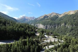 a valley with a river and trees and mountains at Résidence Le Belvedere - APPARTEMENT N° 1104 LE BELVEDERE MAE-3764 in Le Mélézet