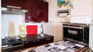 Кухня или мини-кухня в Résidence Le Cairn - Studio pour 4 Personnes 964
